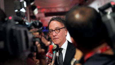October 13, 2011 - Peter Scarlet, Executive Director of the Film Festival, on the red carpet on opening night of the Abu Dhabi Film Festival at the Fairmont in Abu Dhabi, UAE. DELORES JOHNSON / The National