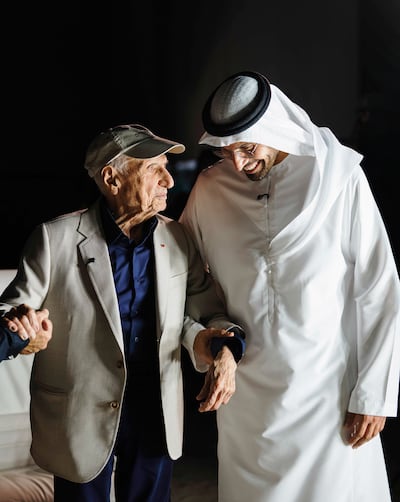 The opening of the museum will include an exhibition on the work of the late architect Frank Gehry, left. Photo: Department of Culture and Tourism - Abu Dhabi