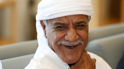 Saeed Al Jaeedi was able to speak for the first time in 13 years. Chris Whiteoak / The National