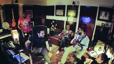 The album and story project, from Zohaib Kazi, second from left, brings together some of Pakistan’s best musical talent. Insiya Syed