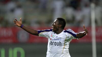 Al Ain star Asamoah Gyan. Jaime Puebla / The National