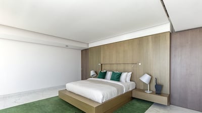 One of The Penthouse's six bedrooms.