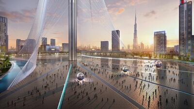 The new tower designed by Spanish-Swiss architect Santiago Calatrava Valls will not be a traditional skyscraper but more of a cable-supported spire containing observation decks, gardens and possibly other tourist facilities. Courtesy Emaar