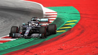 Lewis Hamilton in action during qualifying for the Austrian Grand Prix at Red Bull Ring on Saturday. Bryn Lennon / Getty Images