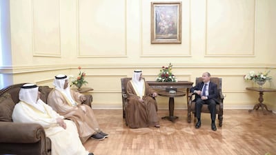 Sheikh Hamad bin Mohammed Al Sharqi, Ruler of Fujairah, arrives in Egypt to attend Arab-EU Summit. WAM