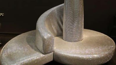 Tatlin sofa on display at Edra in Wafi, Dubai.