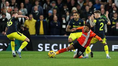 Like rest of Newcastle midfield, struggled to handle the Luton press and failed to get any sort of grip on middle of park. AFP