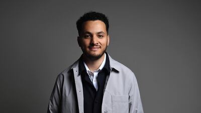 Taha Bouhafs poses during a photo session in Aubervilliers, northern Paris, in May 2022. AFP