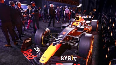 Red Bull's new RB19 car for the new F1 season. AP