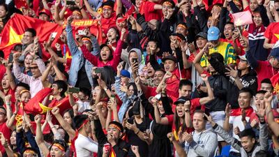 There were happy scenes for Vietnam supporters as they look forward to playing in the quarter-finals.