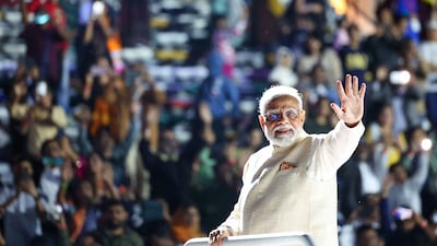 Indian Prime Minister Narendra Modi's visit is aimed at strengthening ties with the UAE. AFP