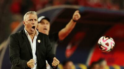 Al Ain coach Hernan Crespo during the match. Reuters