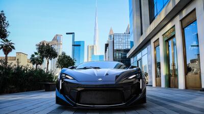 The mid-rear-mounted engine ensures perfect 50:50 weight distribution. W Motors