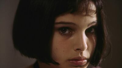 Natalie Portman: Although the actress has toyed with the style in real life, it was her look as the precocious Mathilda in 1994 film ‘Leon that has come to be included in the annals of cinematic style history, thanks to the addition of the messy, teenage fringe. Getty Images
