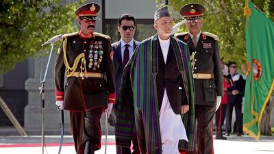 Some analysts are speculating that the outgoing president Hamid Karzai might not have lost his relevance in Afghanistan. Hedayatullah Amid / EPA