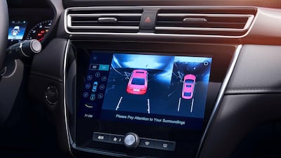 The MG5's centre console.