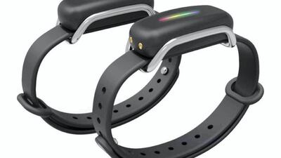 The electronic Bond Touch bracelets are a pair of electronic bracelets worn by couples who are apart but wish to maintain a physical connection.