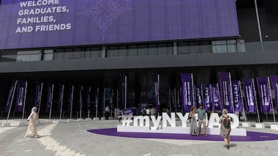 The graduation ceremony was held at Etihad Arena, a venue used for major concerts and sporting events