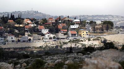 The Israeli settlement of Beit Arieh north of the city of Ramallah in the occupied West Bank. Thomas Coex / AFP