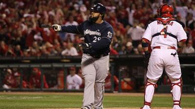 Prince Fielder and his Milwaukee teammates stumbled about in Game 5 with four errors, one short of the League Championship Series record and the most since 2001 when the Atlanta Braves also committed four.