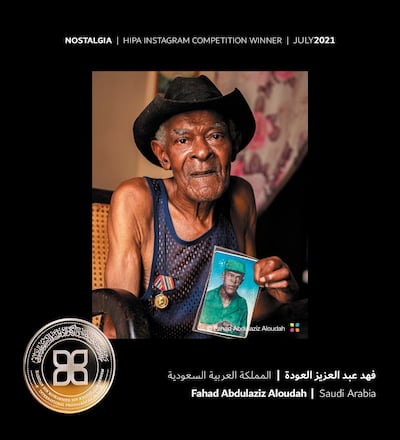 Fahad Abdulaziz Aloudah's winning portrait captures an ex-military man with his medals. Photo: Fahad Abdulaziz Aloudah