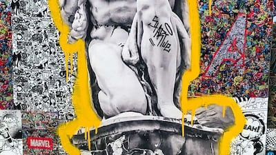 The property is scattered with intriguing works of art. Photo: Maya Kayali