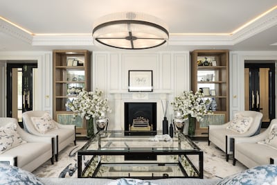 The main reception room of Fonteyn House, in Knightsbridge. Photo: Caudwell & Alex Winship
