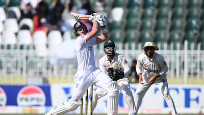 Jamie Smith rescued England's innings with a counter-attacking 89 on Day 1 of the third Test against Pakistan at the Rawalpindi Cricket Stadium on Thursday, October 24, 2024. Getty Images