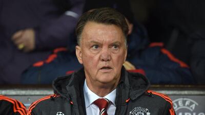 Louis van Gaal says he understands the frustration of Manchester United supporters. Paul Ellis / AFP