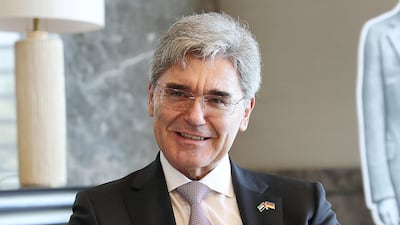 Joe Kaeser, the global CEO of Siemens says he is interested in a role for the development of $500bn Neom special economic zone in Saudi Arabia. Pawan Singh / The National