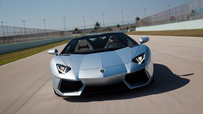 Lamborghini's Aventador Roadster. Photo courtesy Lamborghini