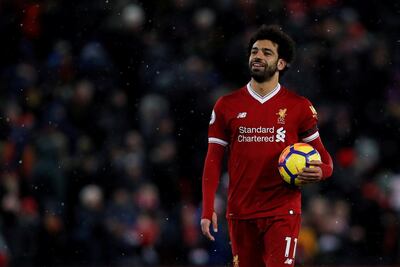 Liverpool will look for more goals from Mohamed Salah at Crystal Palace. Lee Smith / Action Images via Reuters
