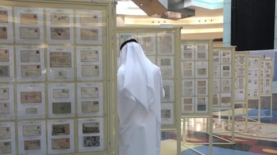 The Sharjah Stamp Exhibition featured more than 70 exhibitors from the GCC, Iraq and China. Jeffrey E Biteng / The National