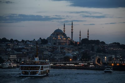 A view of Istanbul's skyline with the Suleymaniyah Mosque in the background. AP