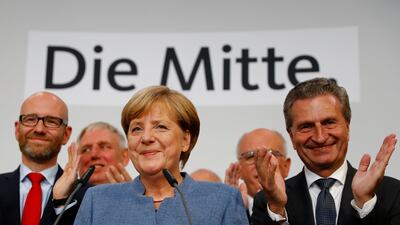 Newly reelected German chancellor Angela Merkel passes Gavin Esler's hypothetical babysitting challenge. Reuters