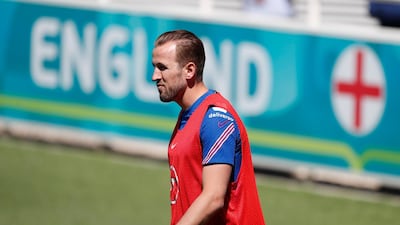 England's Harry Kane during training St George's Park, Burton upon Trent. Reuters