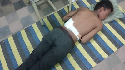 One schoolboy was injured by a stray bullet