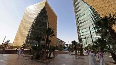 Office buildings at Al Raidah Digital City in Riaydh. Saudi Arabia's non-oil economy is projected to expand 3.4 per cent in 2025. AFP