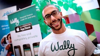 Saeid Hejazi, the chief executive and co-founder of Wally, The mobile has won the prize for best start-up at the Arabnet closing ceremony in Beirut.