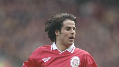 Jamie Redknapp was part of the so-called 'Spice Boys at Liverpool, often accused of being more concerned with their looks than winning titles. Allsport