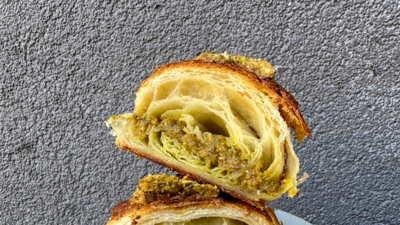 Za'atar and labneh morning bun