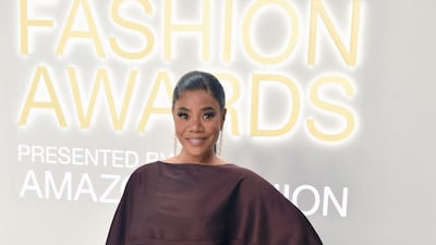 US actress Regina Hall arrived wearing a custom made Jason Wu gown.