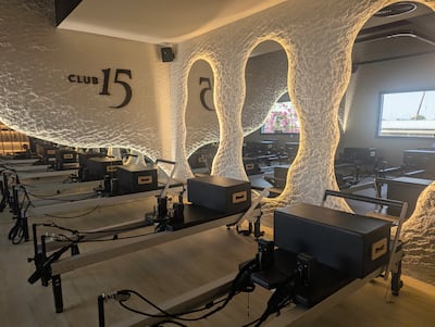 El Khatib aims to install red light panels into the Pilates studio. Hayley Kadrou / The National