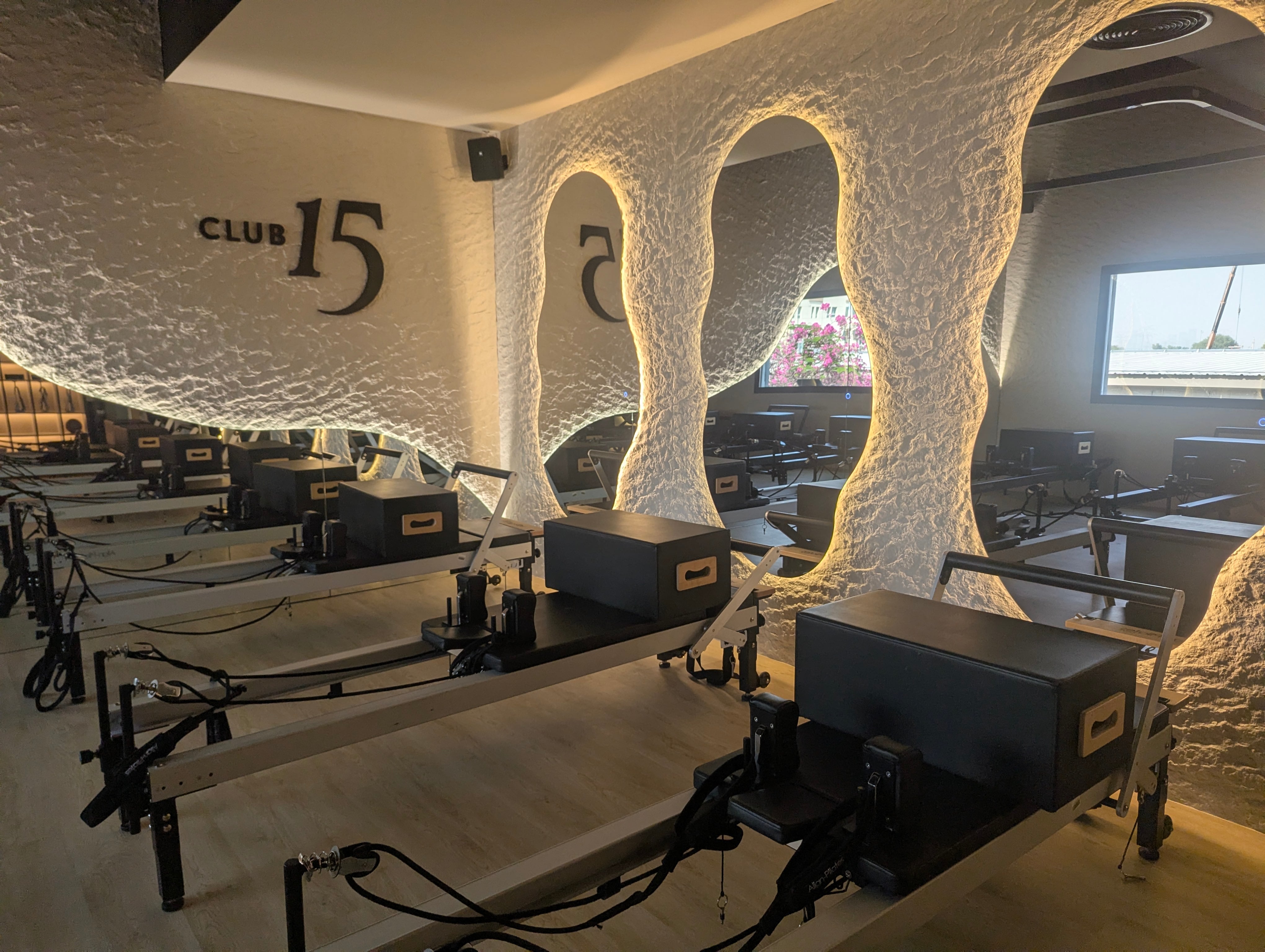 El Khatib aims to install red light panels into the Pilates studio. Hayley Kadrou / The National