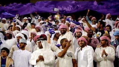 Not all Al Ain supporters were fortunate enough to cheer their team on at Mohammed bin Zayed Stadium on Monday night. Christopher Pike / The National