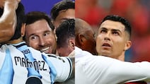 Lionel Messi, left, and Cristiano Ronaldo have made history by appearing at their sixth World Cup finals.