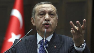 Cairo expelled Ankara’s ambassador on Sunday after Turkish Prime Minister Recep Tayyip Erdogan (pictured) condemned the repression of Morsi’s supporters. AP