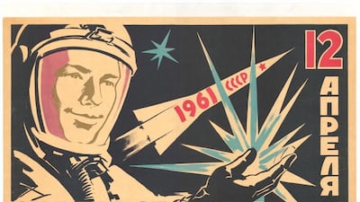 Boris Staris, The fairy tale became truth, 1961. Published by The Young Guard (Molodaya Gvardia), Photo Memorial Museum of Cosmonautics. Courtesy unknown