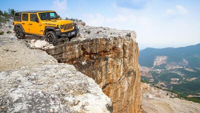 The route shows one its main hazards - a cliff. Courtesy Jeep