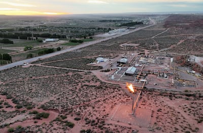 A shale gas site in the Vaca Muerta formation. Reuters